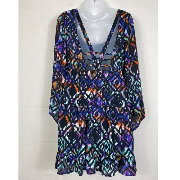 💫Socialite | Colorful Flirty and Fun Dress, Sz L - Picture 2 of 6
